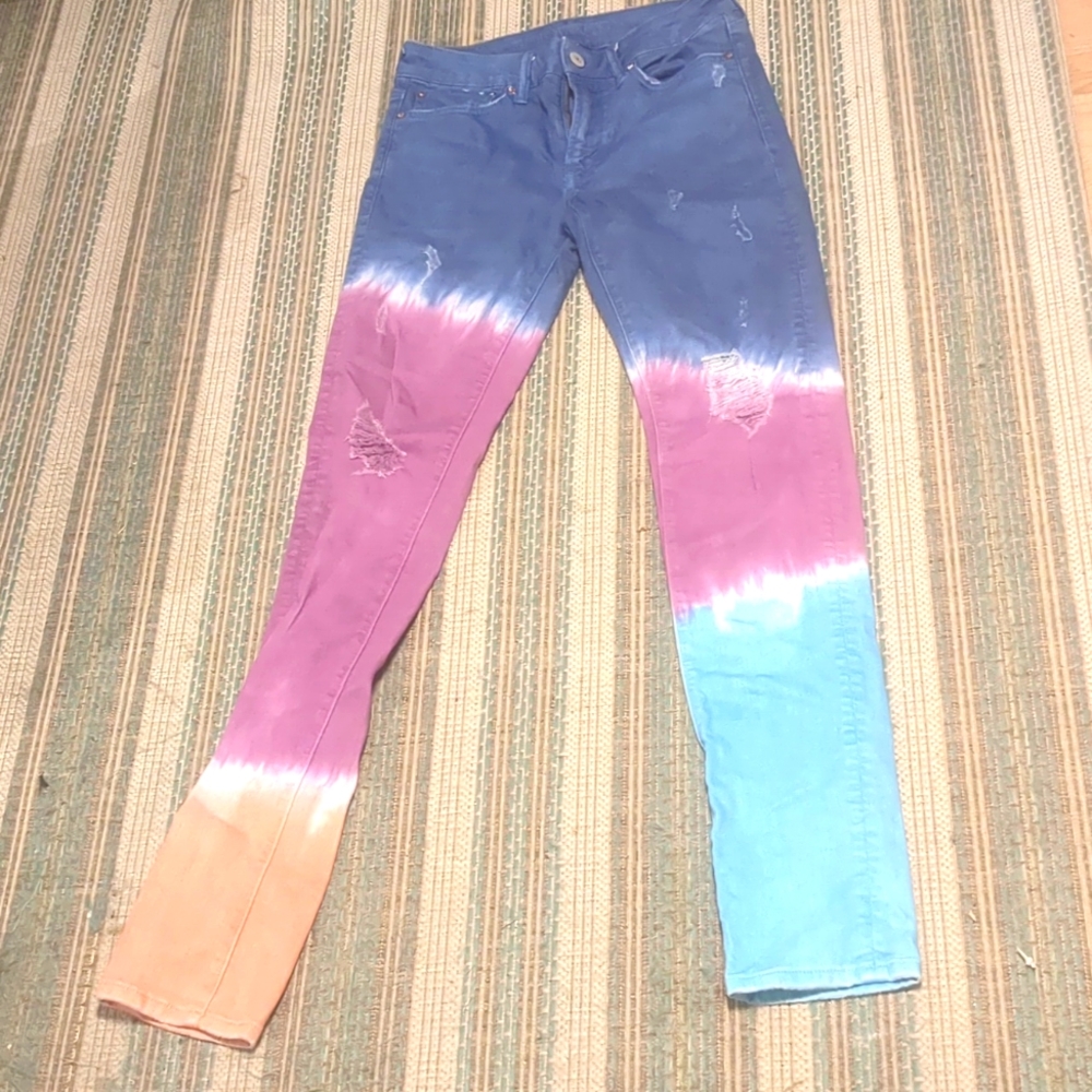 American Eagle tie dye Jeans